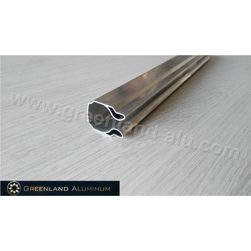 Tubo de persiana enrollable de aluminio plateado anodizado